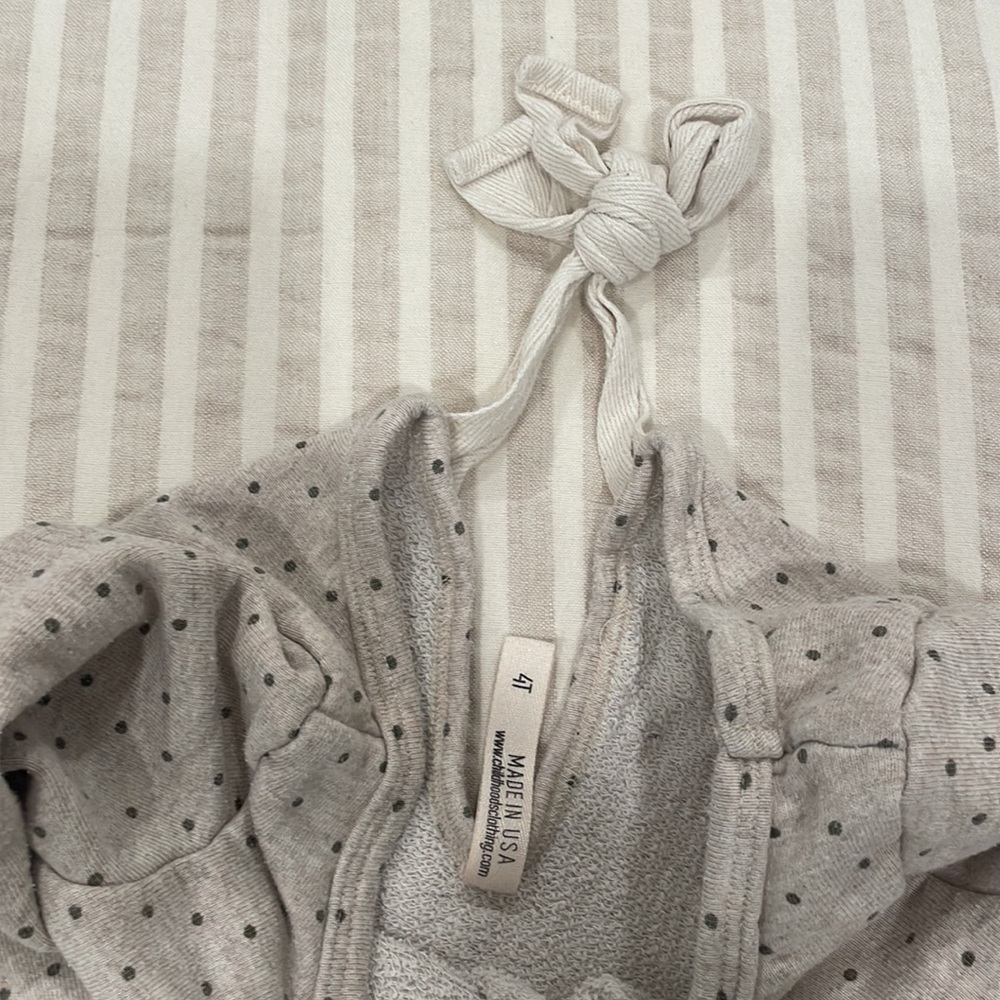 Childhoods ribbon dress dots on oatmeal size 4T - Picture 3 of 4